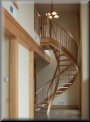 Hickory 8' 0" HT with profiled rails and alternating baluster spacing